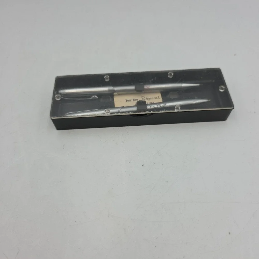 Vintage RITEPOINT Jr Cadet Set Metal Pen & Pencil We Made A Million 1962 Rare